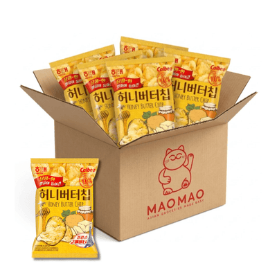 16x HAITAI Honig Butter Kartoffelchips 60g Vorratsbox (Full Box)