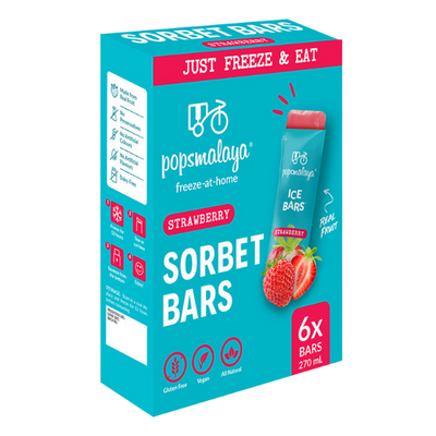 POPSMALAYA Sorbet Eisriegel Erdbeere 270 ml