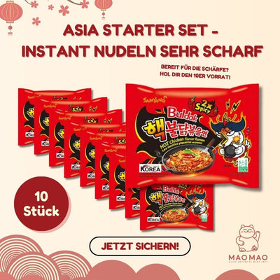 Asia Starter Set - Instant Nudeln Sehr Scharf