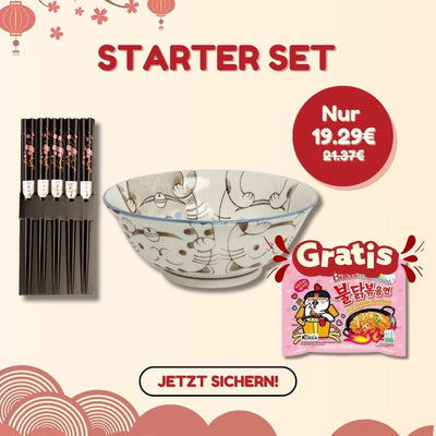 Asia Starter Set mit blauer Schüssel