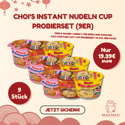 CHOI'S Instant Nudeln Cup Probier Set (9er)
