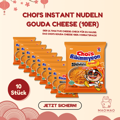 CHOI'S Instant Nudeln Gouda Cheese Set (10er)