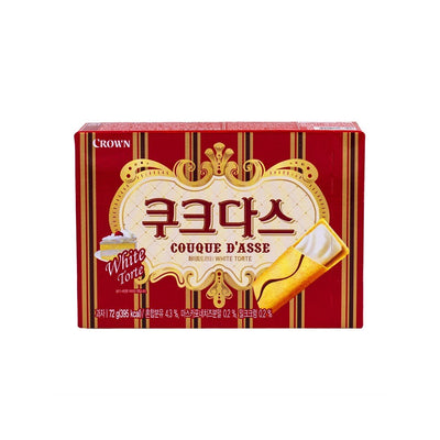 CROWN Couque Dasse Kekse Weiß 77g