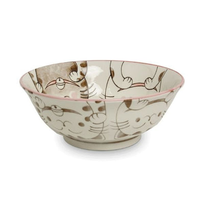 Schüssel mit drei Katzen Rot (d= ca. 20cm)