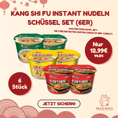 KANG SHI FU Instant Nudeln Schüssel Set (6er)
