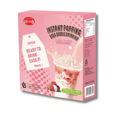KLKW Lychee Popping Bubble Tea Kit 210g