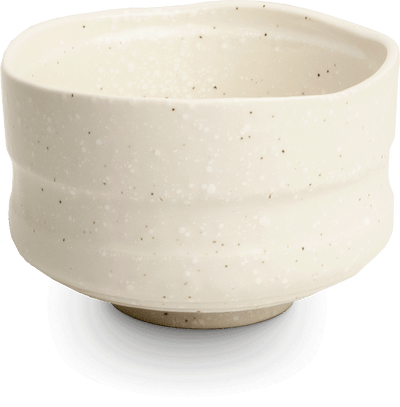 Matcha-Schale (Chawan) Weiß 9,5 cm x 6 cm
