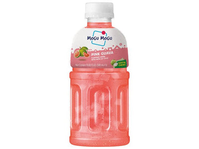 MOGU MOGU Pink Guave Getränk mit Nata De Coco 320ml (EINWEG)