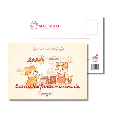 Postkarte „Extra scharf, bitte – so wie du“ (DIN A6)