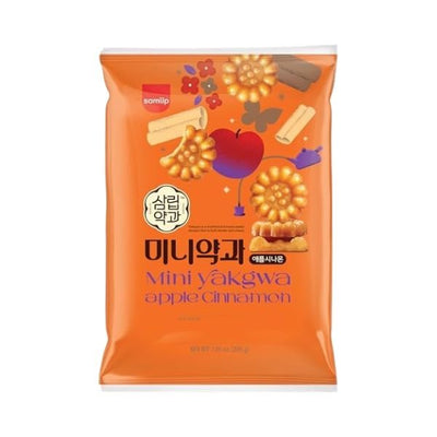 SAMLIP Mini Yakgwa Apfel Zimt (Traditionelles koreanisches Gebäck) 200g (26 Stück)