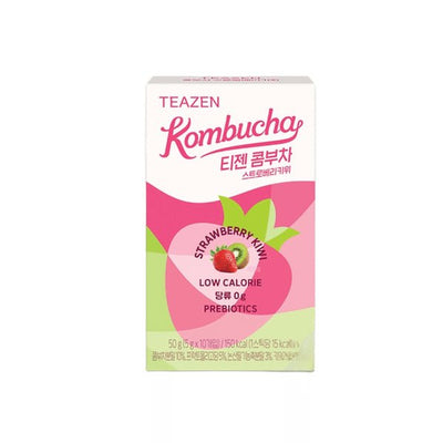 TEAZEN Kombucha Stick Erdbeere & Kiwi 50g (10×5g)