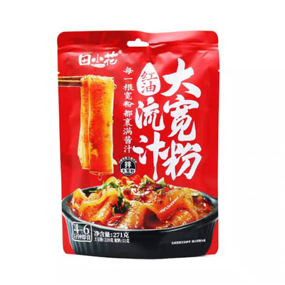 TIANXIAOHUA Breite Glasnudeln mit scharfem Chiliöl-Geschmack 271g