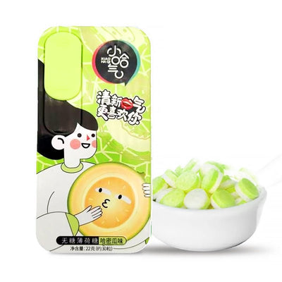 XIAOHAQI Zuckerfreie Minze mit Melonengeschmack 22g