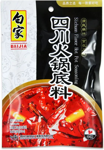 BAIJIA Hot Pot Gewürzmischung Spicy Sichuan 200g