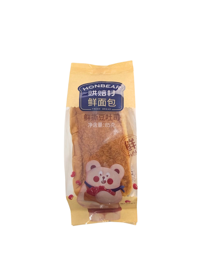 HONBEAR Toastbrot mit Rote-Bohnen-Füllung 85g