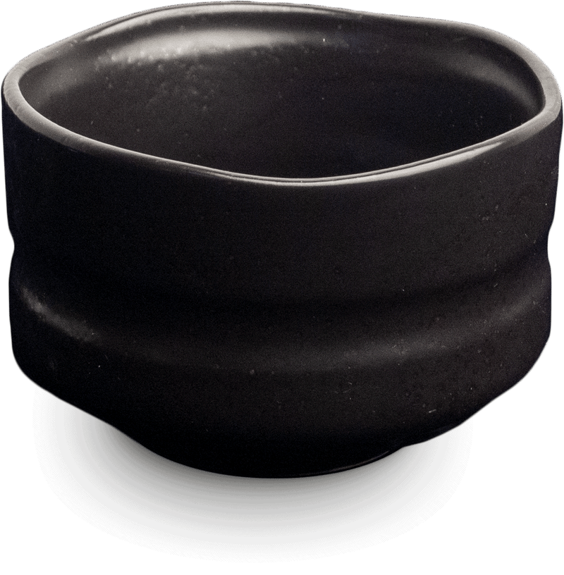 Matcha-Schale (Chawan) Schwarz 9,5 cm x 6 cm