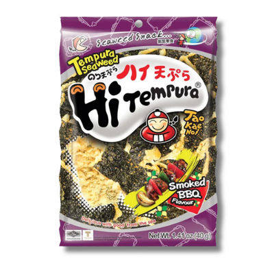 TAOKAENOI Tempura Algensnack geräuchertes BBQ 40g
