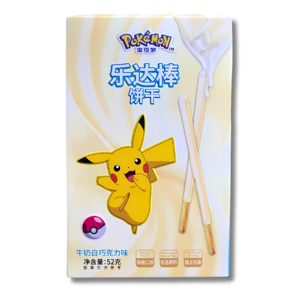 LEDA Pokémon Weiße Schokolade Biskuitstangen 52g