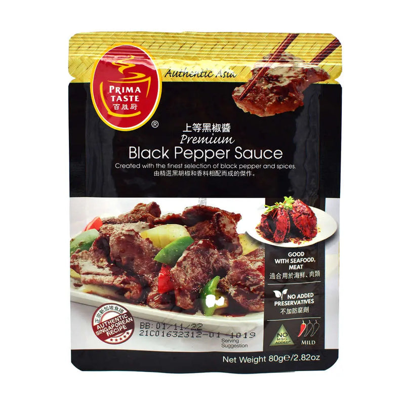 PRIMA TASTE Premium schwarze Pfeffersauce 80g