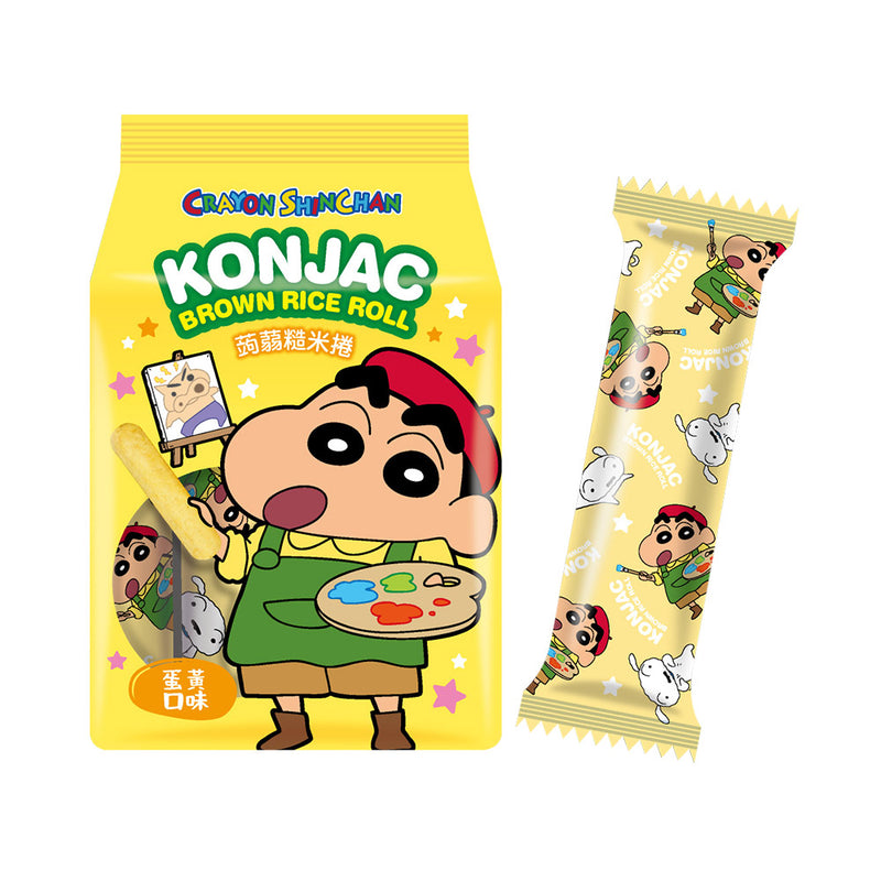 PEITIAN Crayon Shinchan Konjak-Braunreis-Röllchen Eigelb-Geschmack 130g