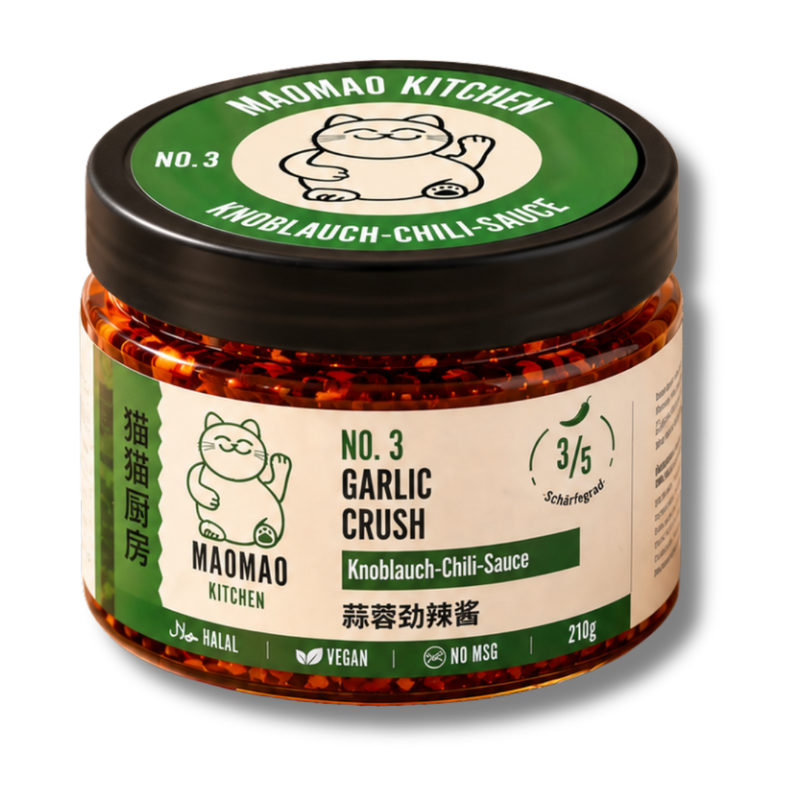 MAOMAO KITCHEN Knoblauch-Chili-Sauce 210g