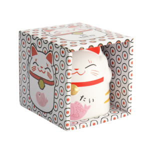 TOKYO DESIGN STUDIO Kawaii Glückskatze Tasse Rosa – 8,7x10,2 cm / 350ml