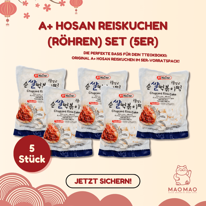 A+ HOSAN Reiskuchen (Röhren) Set (5er)