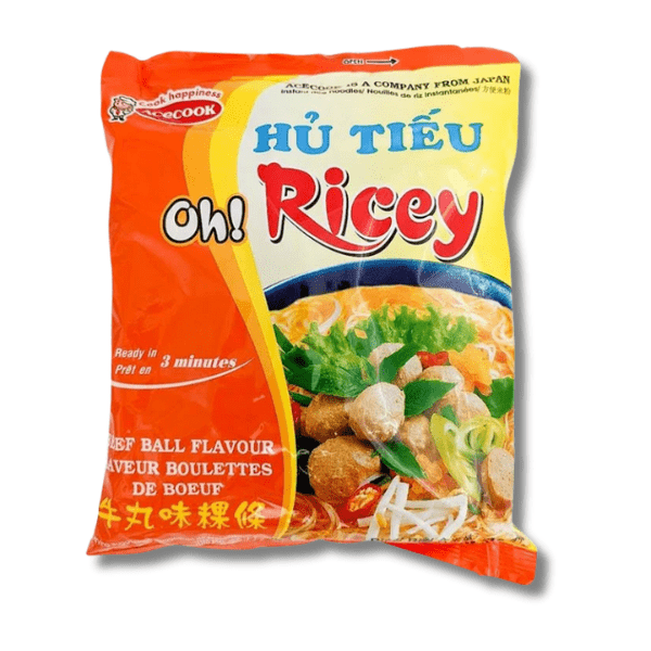ACECOOK OH!RICEY Reisnudeln Hackbällchen Geschmack 70g
