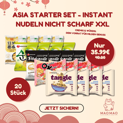Asia Starter Set - Instant Nudeln Nicht Scharf XXL