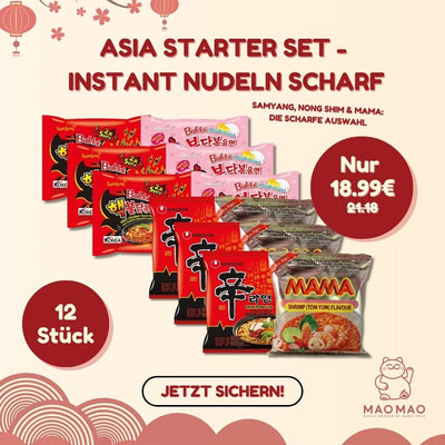 Asia Starter Set - Instant Nudeln Scharf