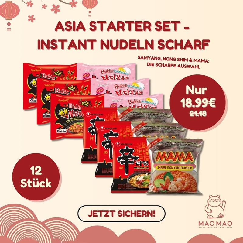 Asia Starter Set - Instant Nudeln Scharf