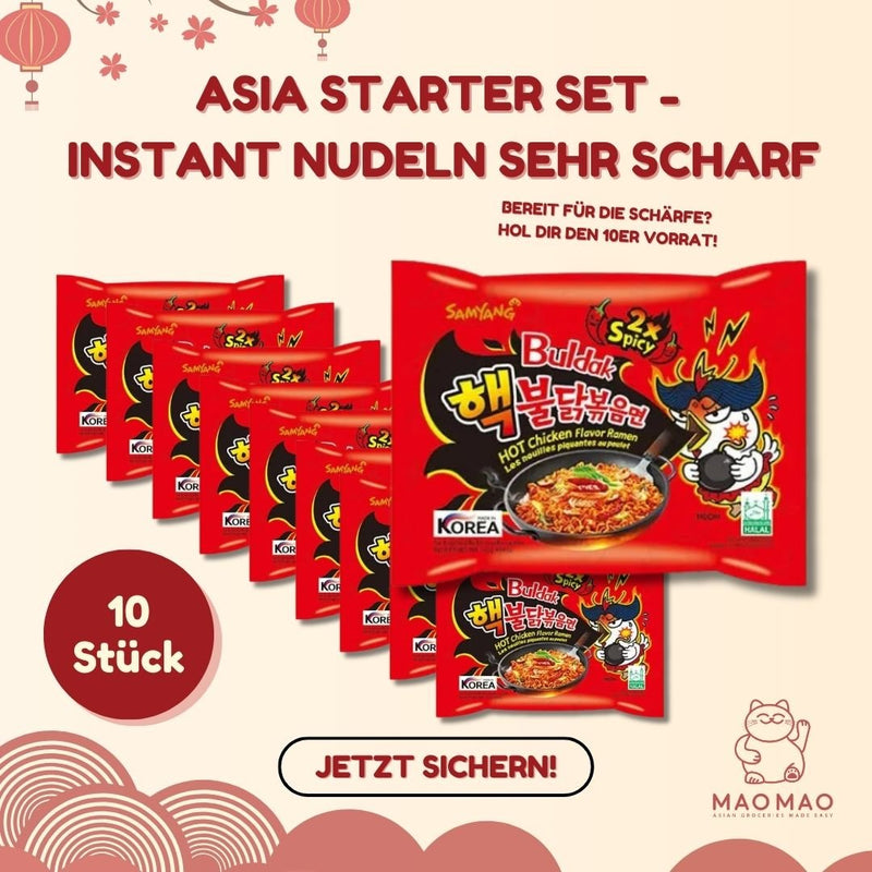 Asia Starter Set - Instant Nudeln Sehr Scharf