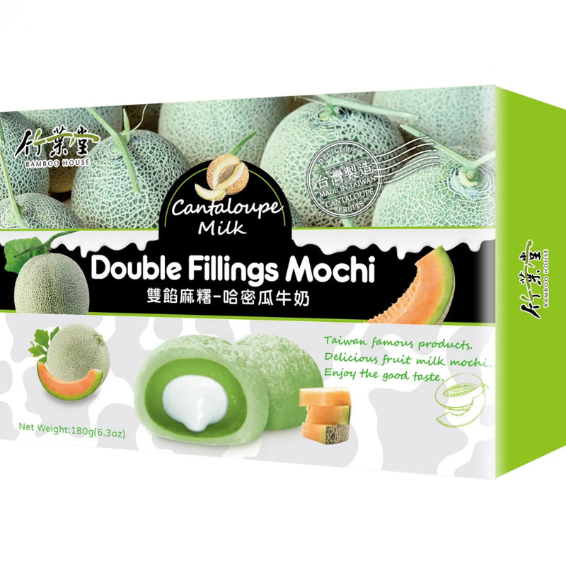 BAMBOO HOUSE Doppelfüllung Mochi Cantaloupe-Melonenmilch 180g