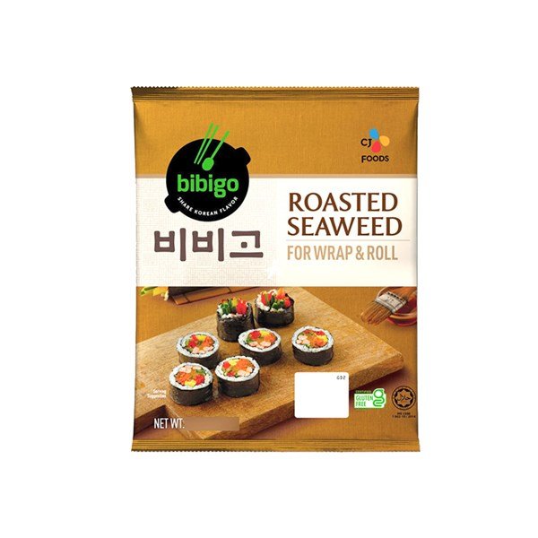 BIBIGO Geröstete Nori-Blätter für Kimbap (Halal) 22g