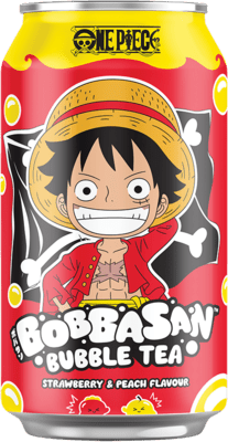 BOBBASAN One Piece Bubble Tea Erdbeere & Pfirsich 320ml (EINWEG)
