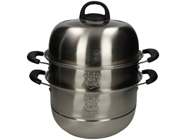 CHARMS Dampftopf 3 Etagen Edelstahl Ø 26 cm