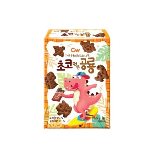 CHEONG WOO Dinosaurier Keks Schokoladengeschmack 60g