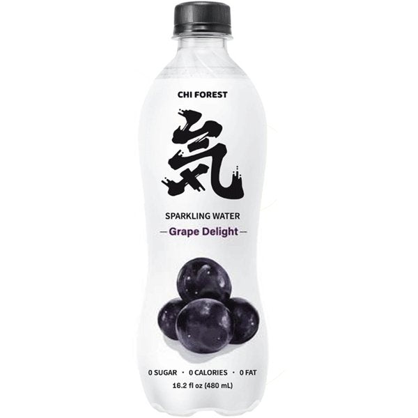 CHI FOREST Sprudelwasser Traube Zuckerfrei 480ml (EINWEG)