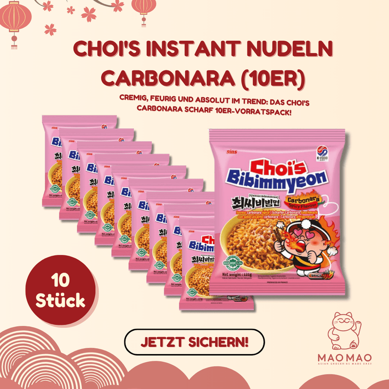 CHOI'S Instant Nudeln Carbonara Set (10er)