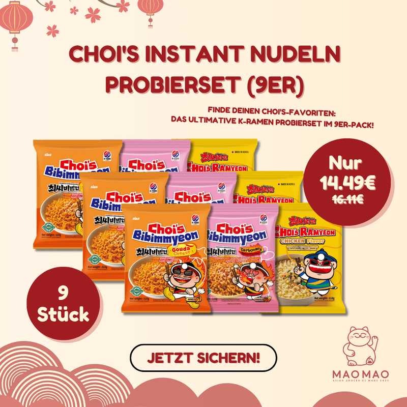 CHOI'S Instant Nudeln Probier Set (9er)