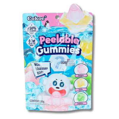 COKOC Peeling Gummis Mischfrucht Soda 60g