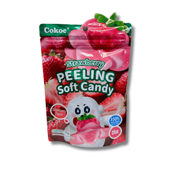 COKOC Peeling Gummis mit Erdbeergeschmack 75g