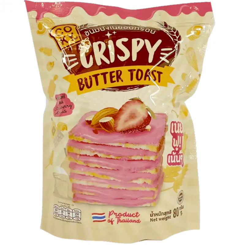 COKY Crispy Butter Toast Erdbeer Mandel 80g