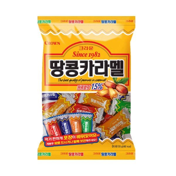 CROWN Erdnuss Karamell Bonbon 120g