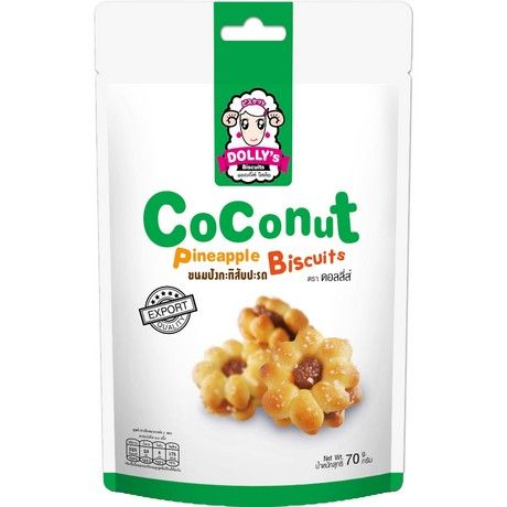 DOLLY'S Kokos Ananas Kekse 70g