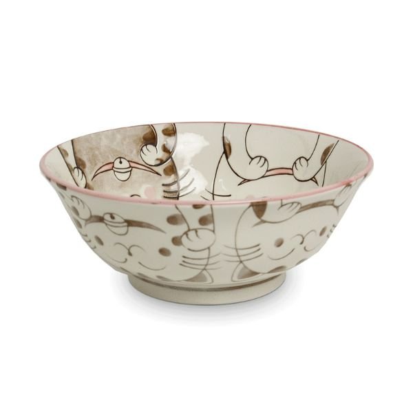 Schüssel mit drei Katzen Rot (d= ca. 20cm)