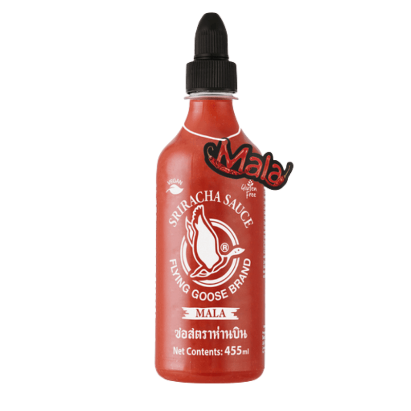 FLYING GOOSE Sriracha Chilisauce mit Mala-Geschmack 455ml