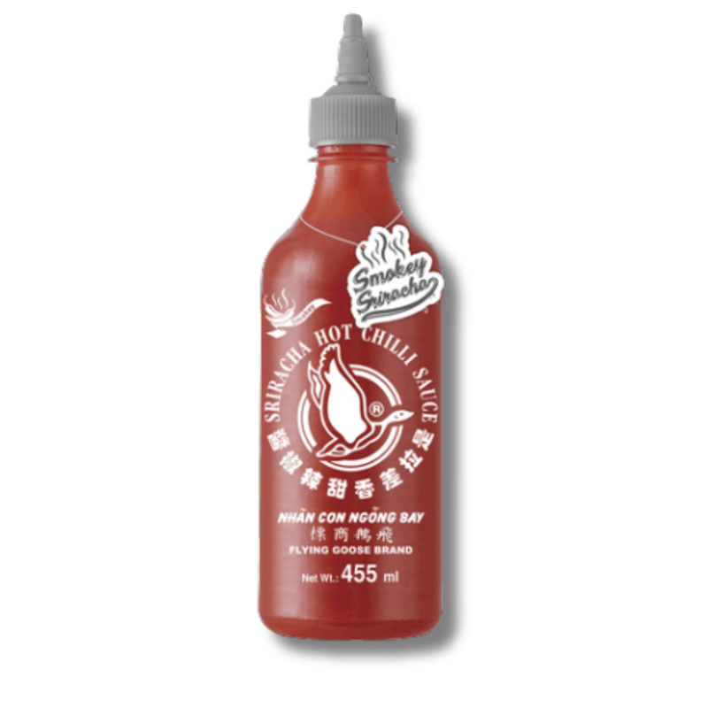 FLYING GOOSE Sriracha Chilisauce mit Rauchgeschmack 455ml