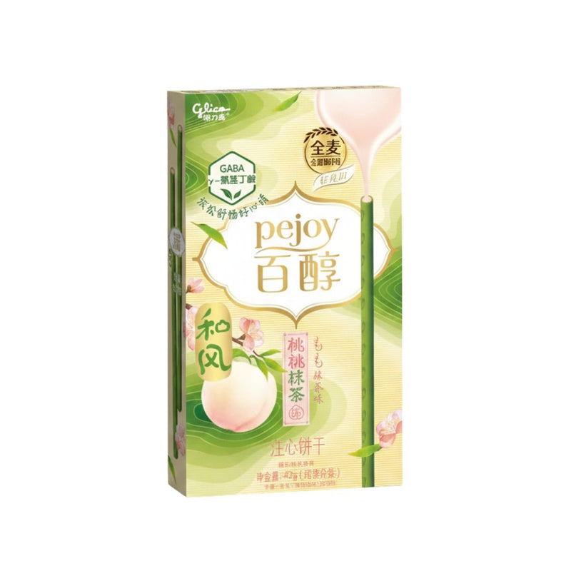 GLICO Pejoy Biscuit Sticks Pfirsich & Matcha 42g