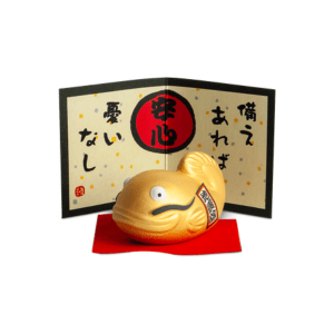 Glücksfisch Gold 8 cm x 5 cm x 5 cm